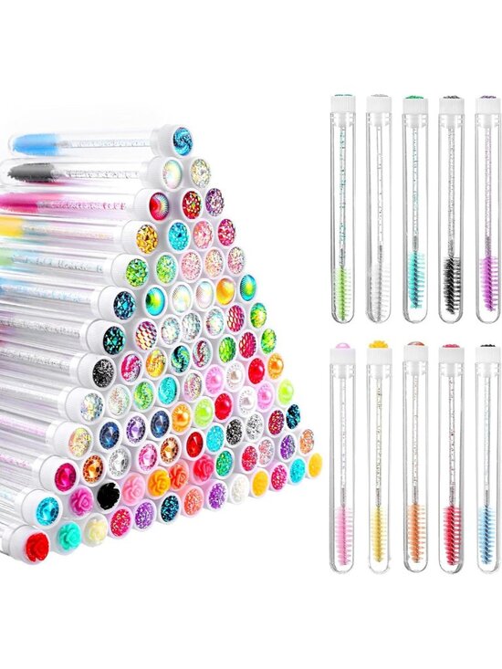 Other - 200 Pcs Mascara Wands & Spoolies Set | Colorful Eyelash Extension Tools